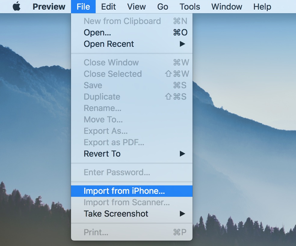 importing photos from iphone to pc